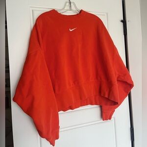 Nike orange crewneck sweatshirt